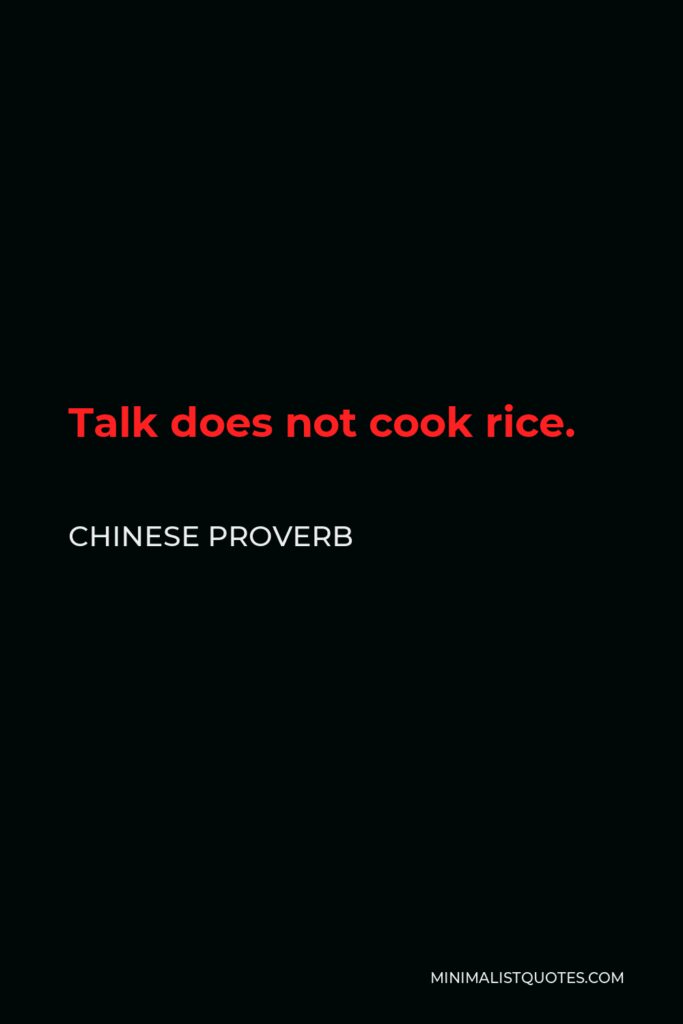 Note to self: Talk does not cook rice.  Thanks to all who…