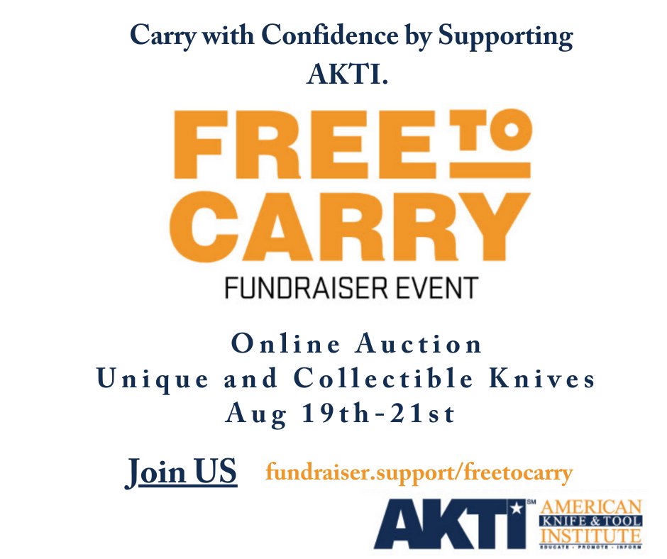 AKTI Thanks Knife Community for Supporting Fundraiser
